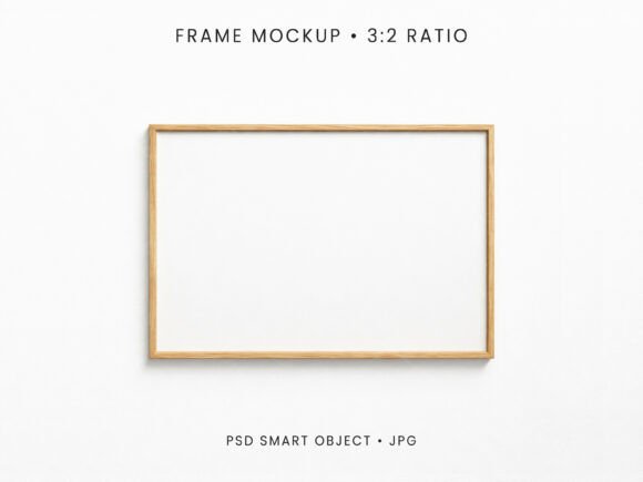 Download 3:2 Horizontal Frame Mockup PSD JPG - Frame mockup Collection