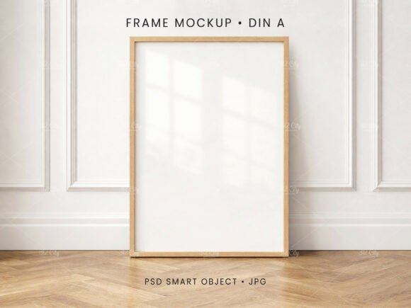 Download A4 Vertical Frame Mockup PSD JPG - Frame mockup Collection